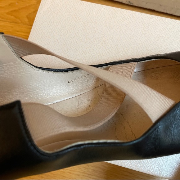 Prada Ballerina Leather Flats with Pink and Nude Elastic Straps - Picture 12 of 14